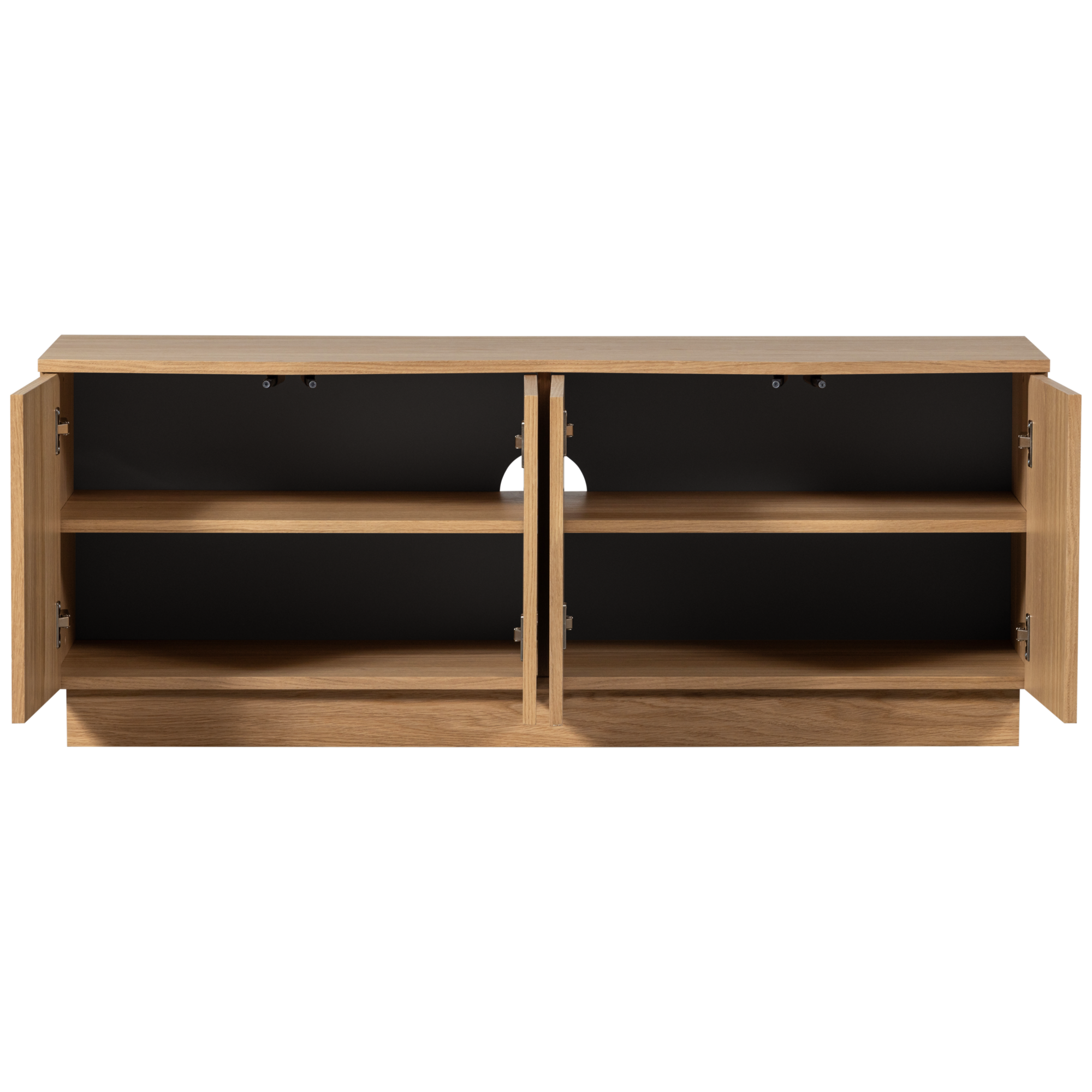 Tv Meubel Zuma 133cm Eiken Transparant Zuma Tv Meubel 133Cm Eiken Transparant