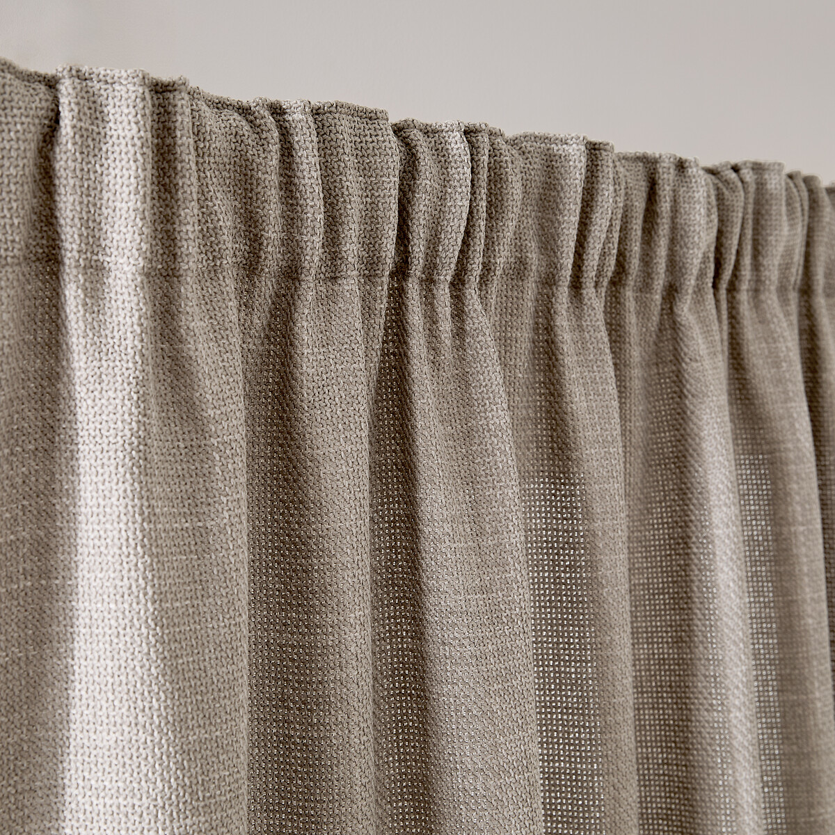 LA REDOUTE INTERIEURS<br>Cortina com efeito trançado e fita de pregas, Montego