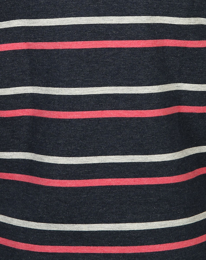 Fleece-Pullover WINTER DALE – HALF ZIP gestreift in navy