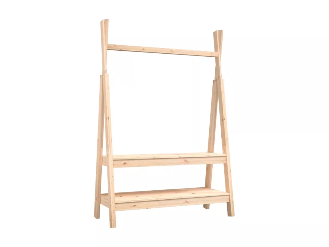 Porte-vêtements 100x45,5x150 cm Bois de pin massif