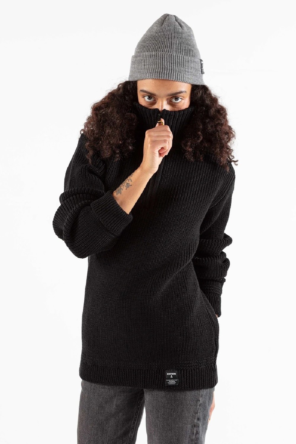 Jeckybeng Seemanns-Pullover The Seaman Sweater Unisex Black
