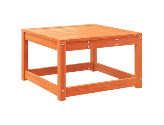 VIDAXL - Pouf Repose-pied de jardin avec coussins bois massif de pin