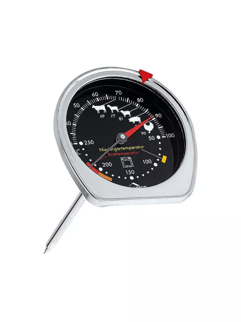 KÜCHENPROFI Ofen- / Bratenthermometer 14cm Schwarz schwarz