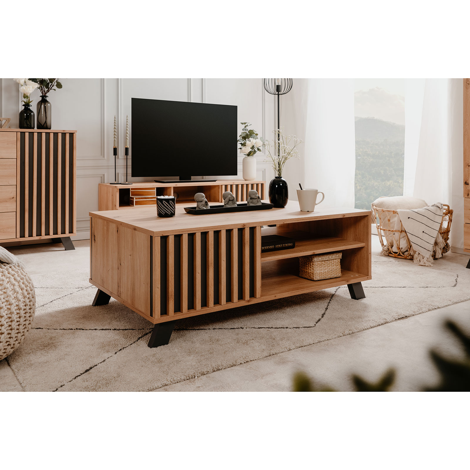 Couchtisch MEDAN - Artisan Eiche - 110 cm