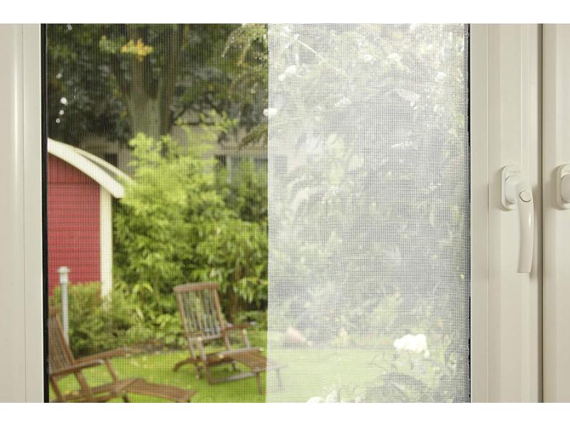 tesa Fliegengitter anthrazit, 1,2x2,4 m Insektenschutz für Fenster, anthrazit