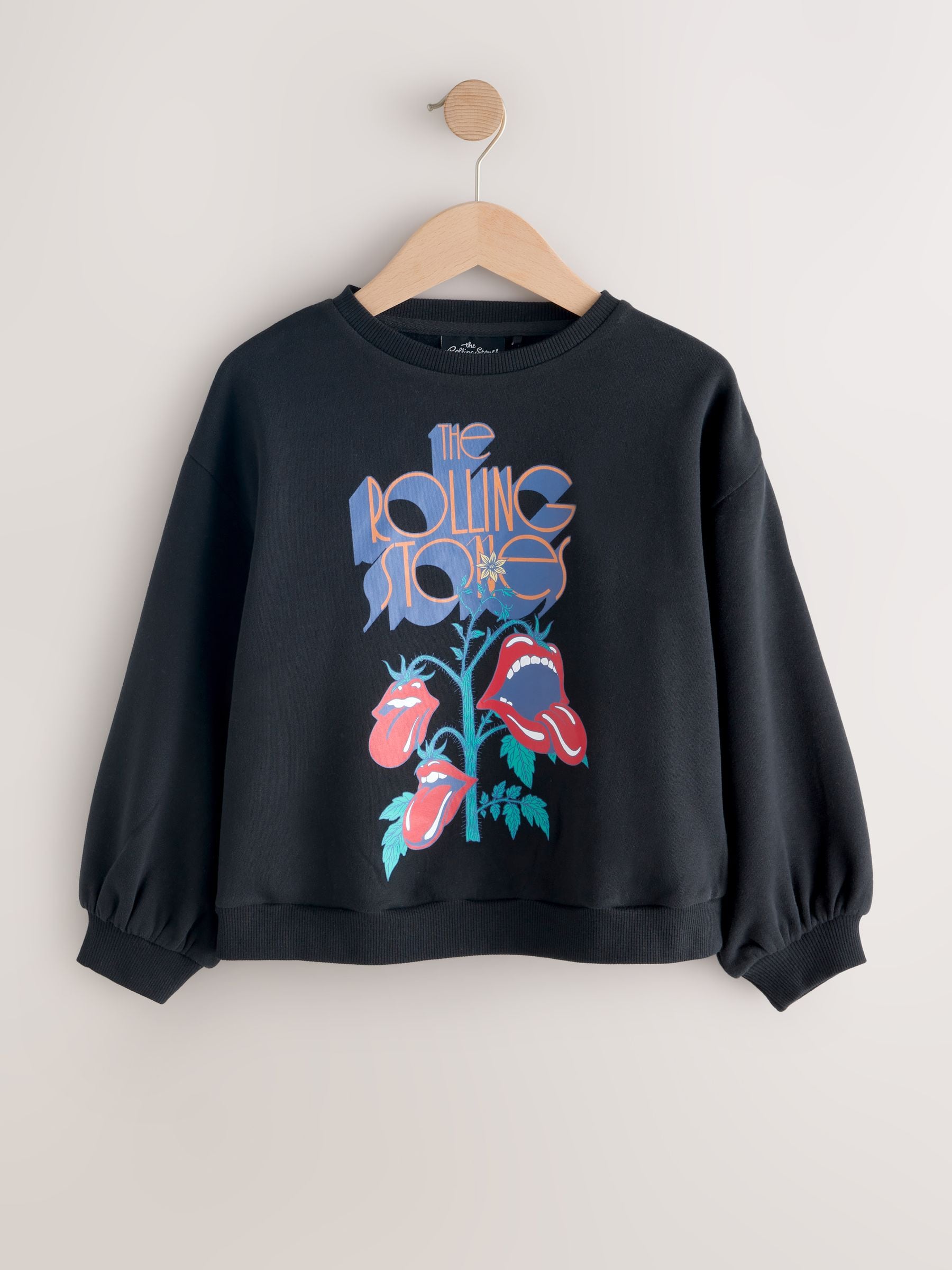 Zwart - Rolling Stones Sweatshirt (3-16yrs)
