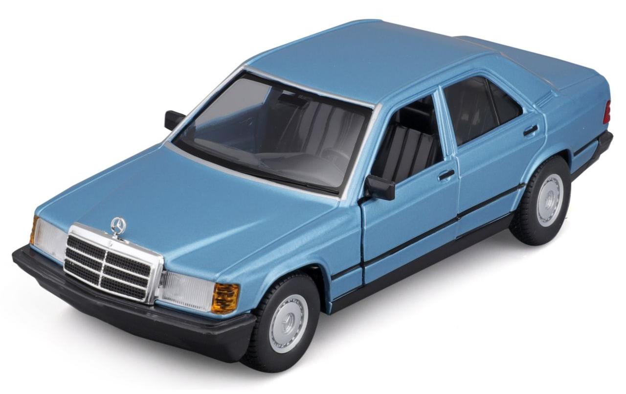 Mercedes Benz 190E 1987 Blau 1:24Sammlermodell im Massstab 1:24