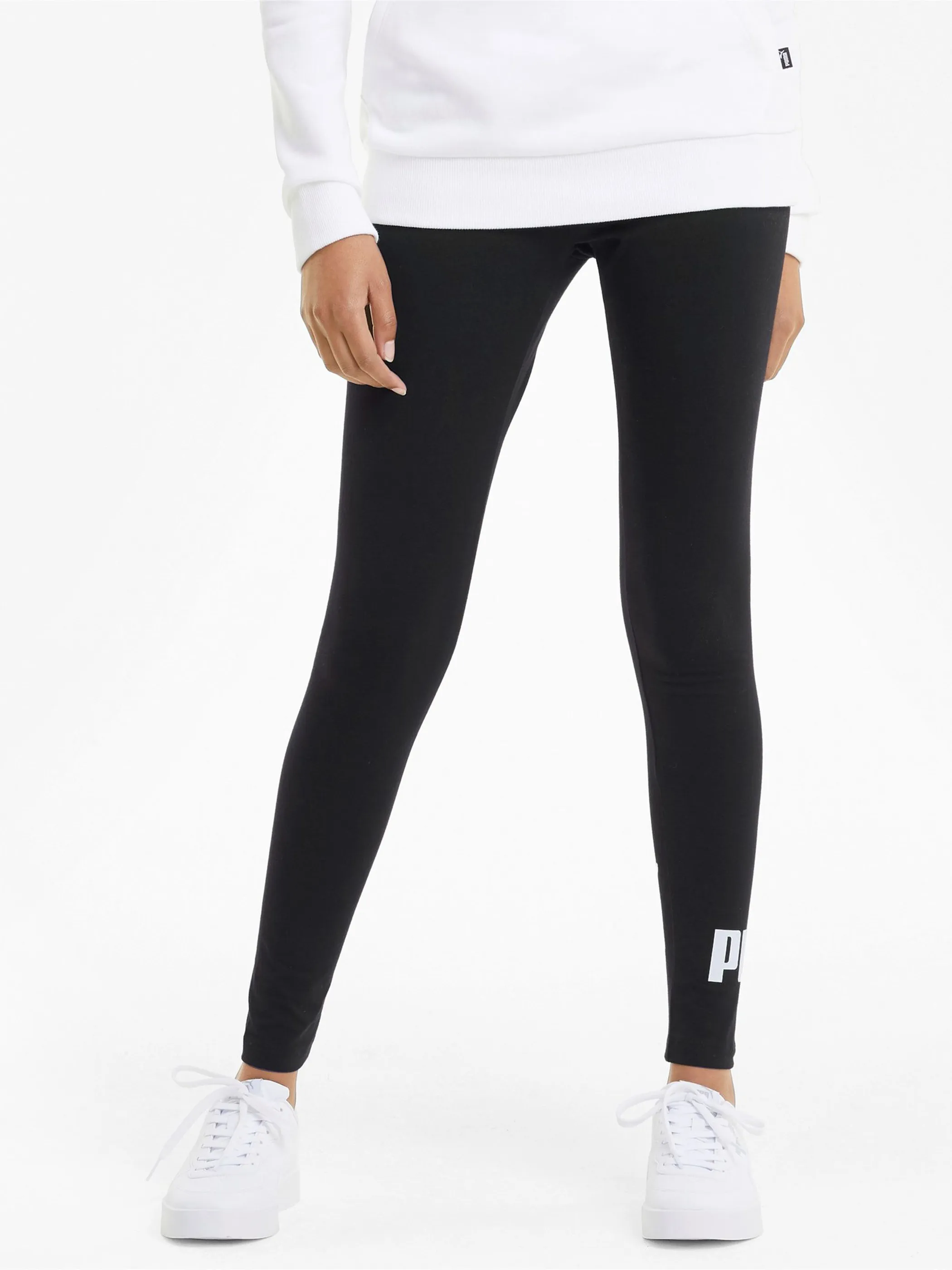 Damen Leggings mit Logoprint