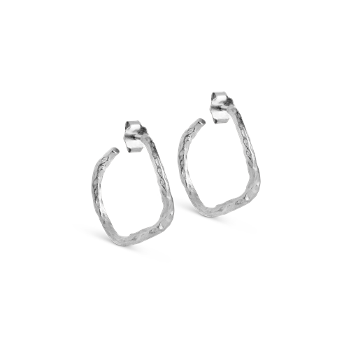 ENAMEL Copenhagen Sway Hoops, Sølv