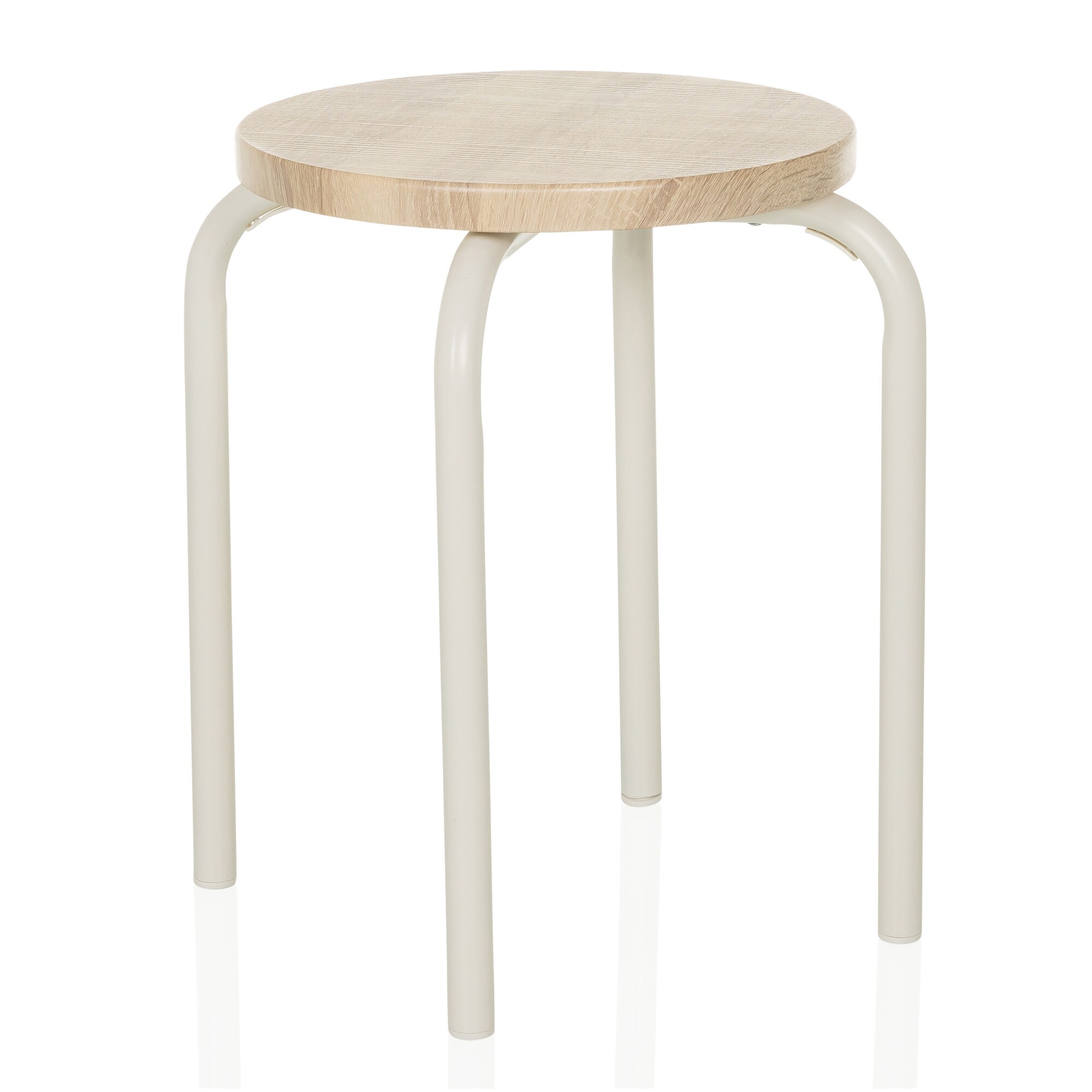 Sitzhocker ALRANDA Mitteldichte Holzfaserplatte, Metall ohne Armlehnen hjh LIVING