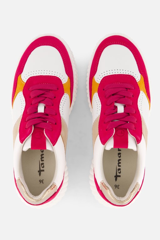 Tamaris Sneakers roze Textiel
