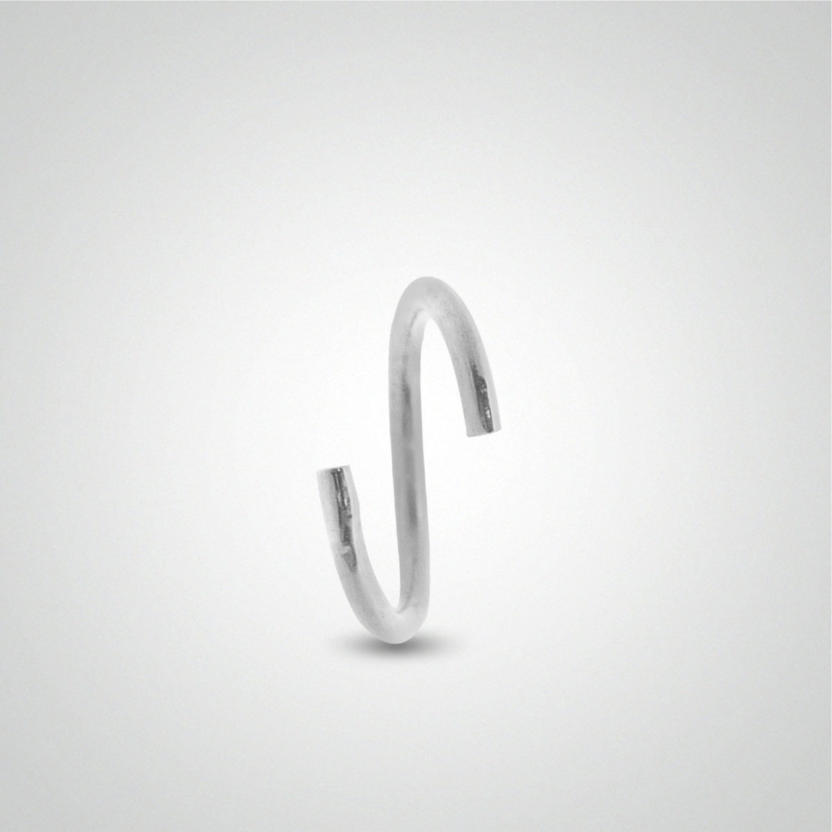 Piercing de nez anneau or blanc à écarter