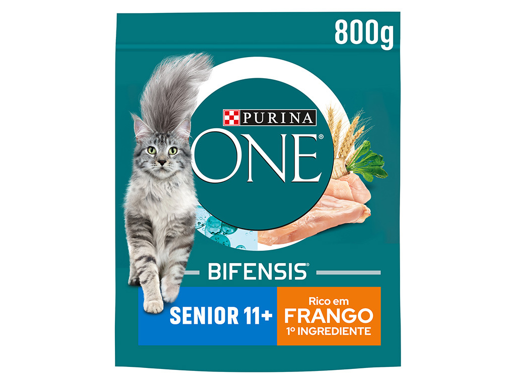 RAÇÃO PARA GATO PURINA ONE SENIOR 11  COM FRANGO 800G
