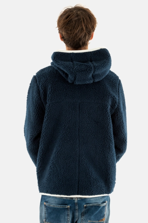 Sweat tommy jeans reg badge teddy c1g dark night navy