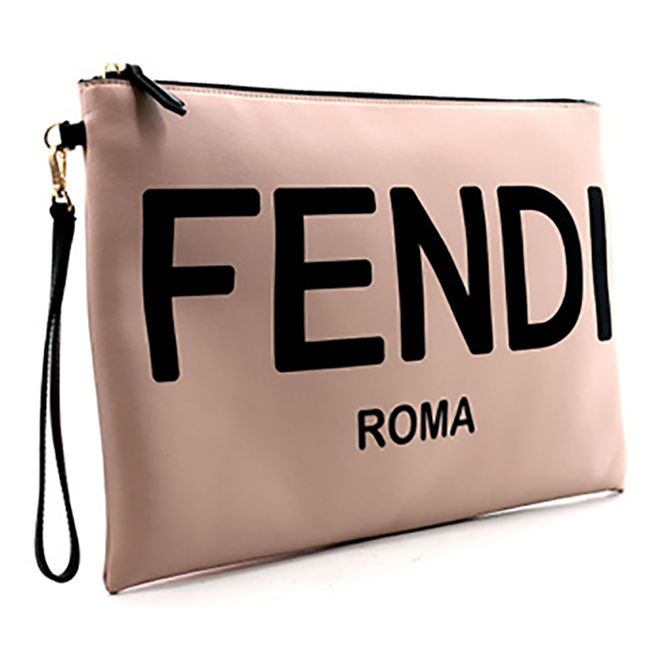 Fendi Pochette en Cuir beige - Neuf sans étiquette - L.34 cm