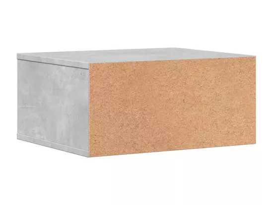 Support d'imprimante gris béton 49x40x22,5 cm bois d'ingénierie