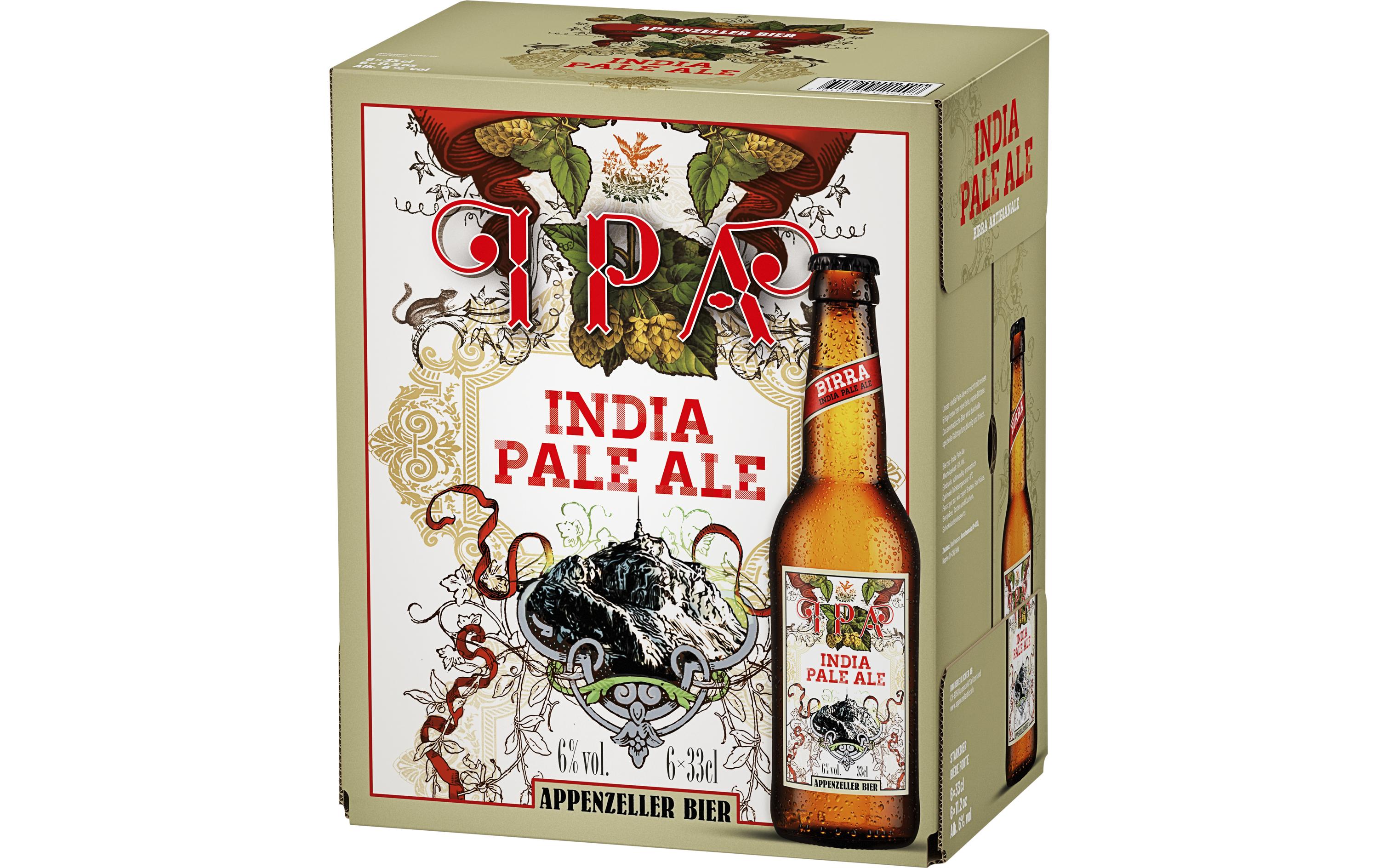 Bier India Pale Ale 6 x 0.33 lKaltgehopftes aromatisches Bier