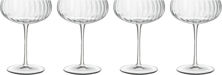Luigi Bormioli Champagneskål Optica 30 cl 4 stk. Klar