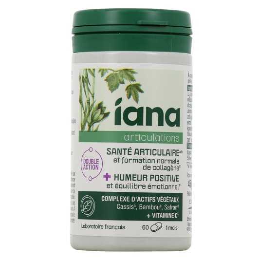 Iana Articulations Compléments Alimentaires Santé Articulaire et Humeur Positive