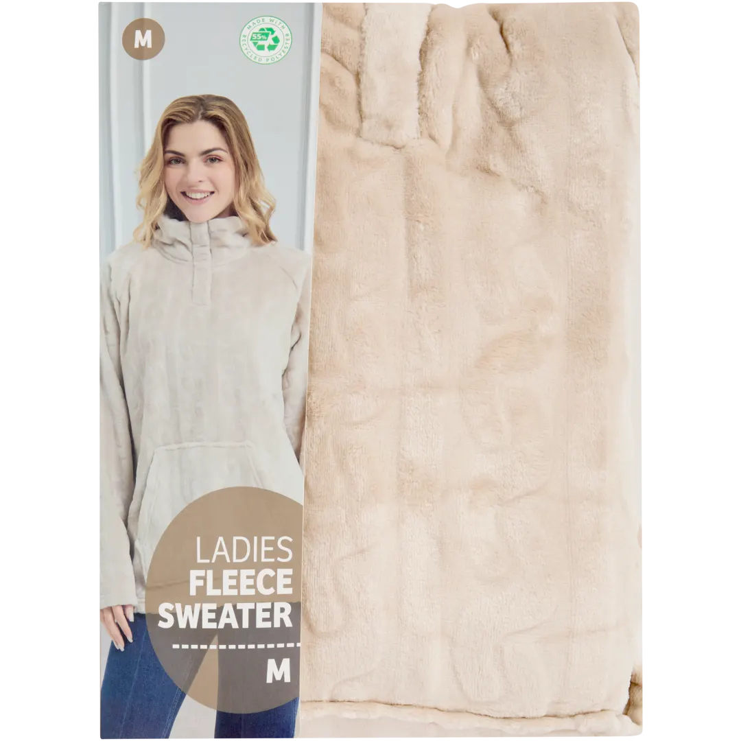 Fleecetrui met rits Maten S - XL | diverse varianten