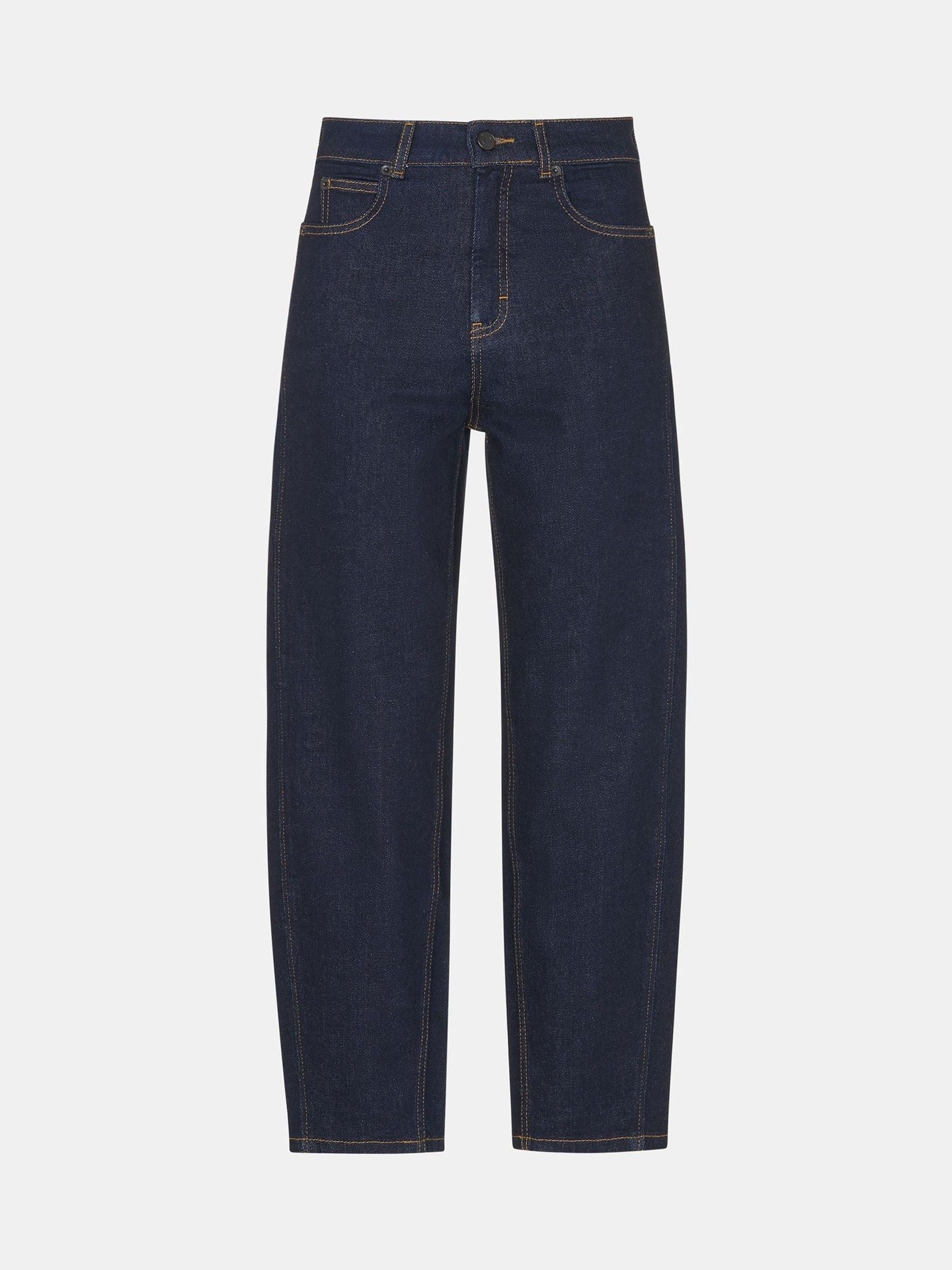 Donkerblauw - Whistles Barrel jeans denim rechte jeans