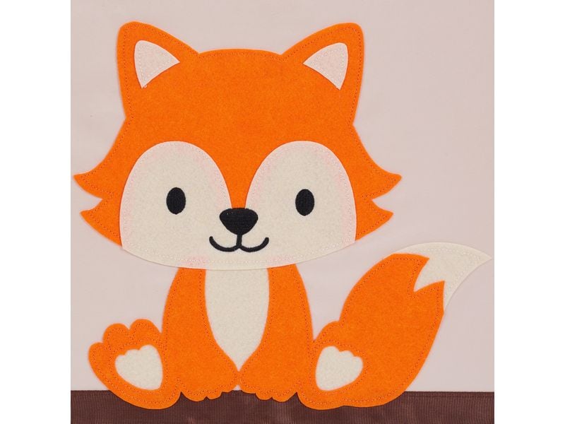 relaxdays Spielzeugbox Fuchs Faltbare Aufbewahrungsbox für das Kinderzimmer