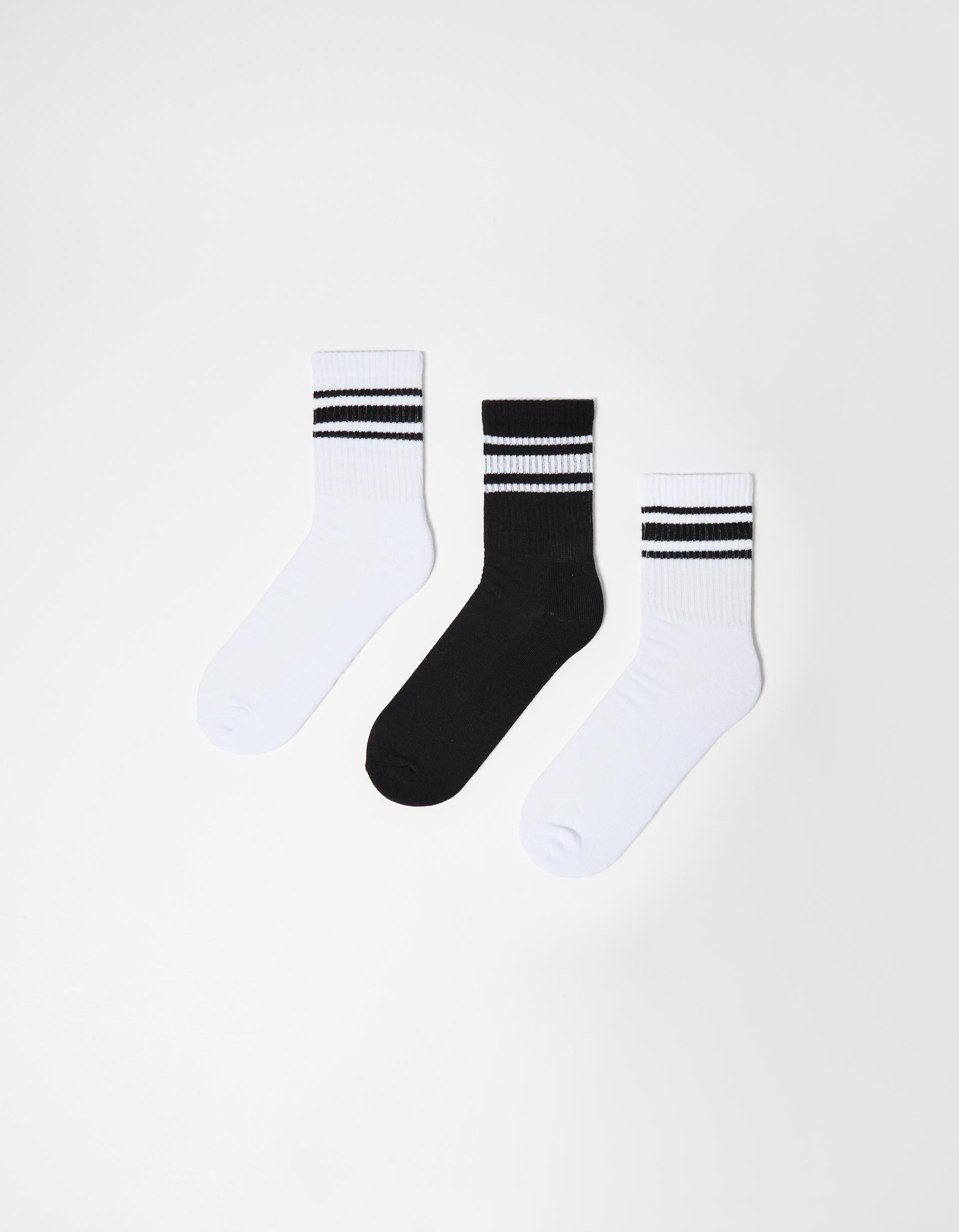 Pack 3 Meias Desportivas, Homem, Branco