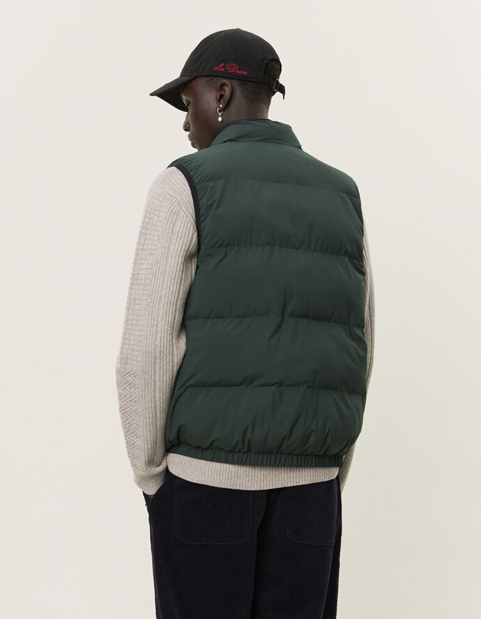Les Deux Newport Padded Vest Pine green
