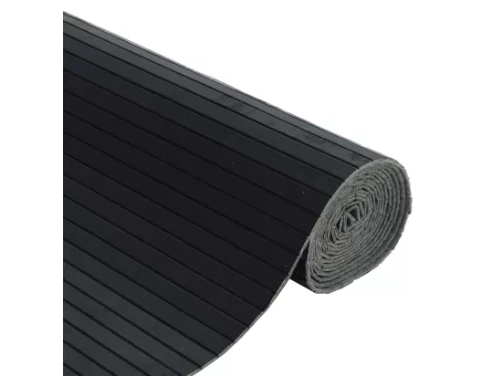 Cloison de séparation noir 165x250 cm bambou