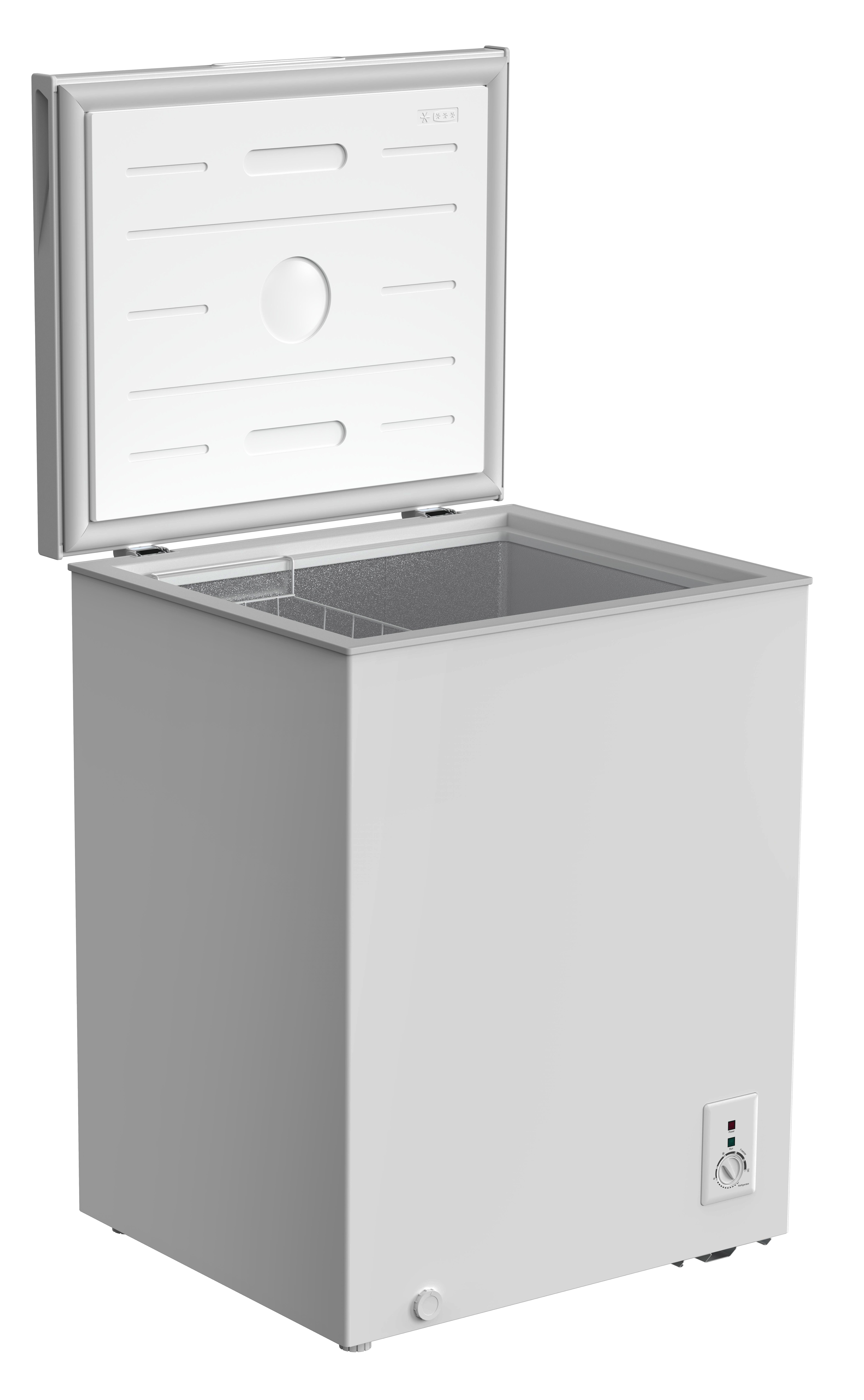 YUNA FROSTER 100E Serebro Gefriertruhe, 99 Liter, silber, DUAL Modus Gefrieren oder Kühlen