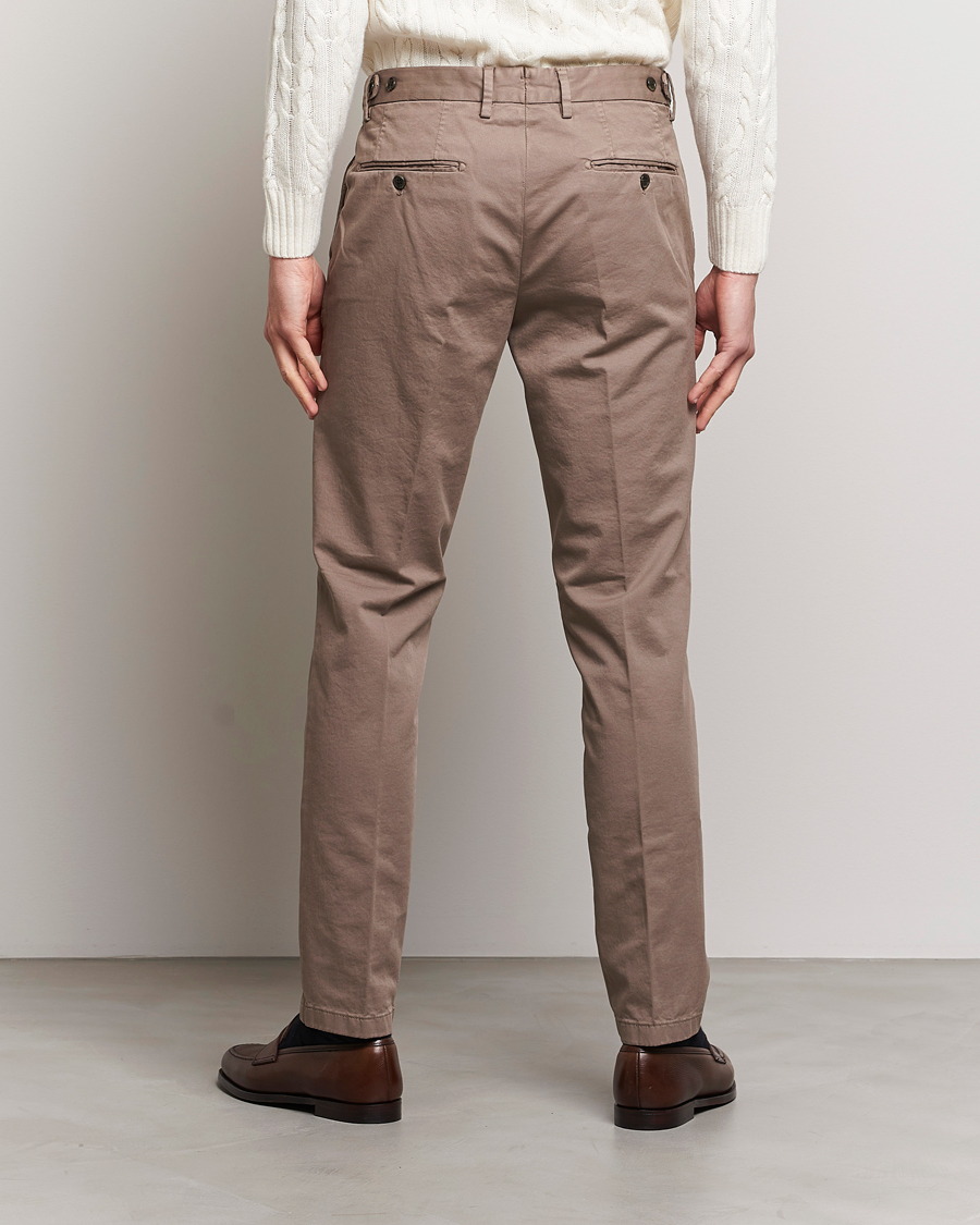 Oscar Jacobson Danwick Cotton Trousers Light Brown