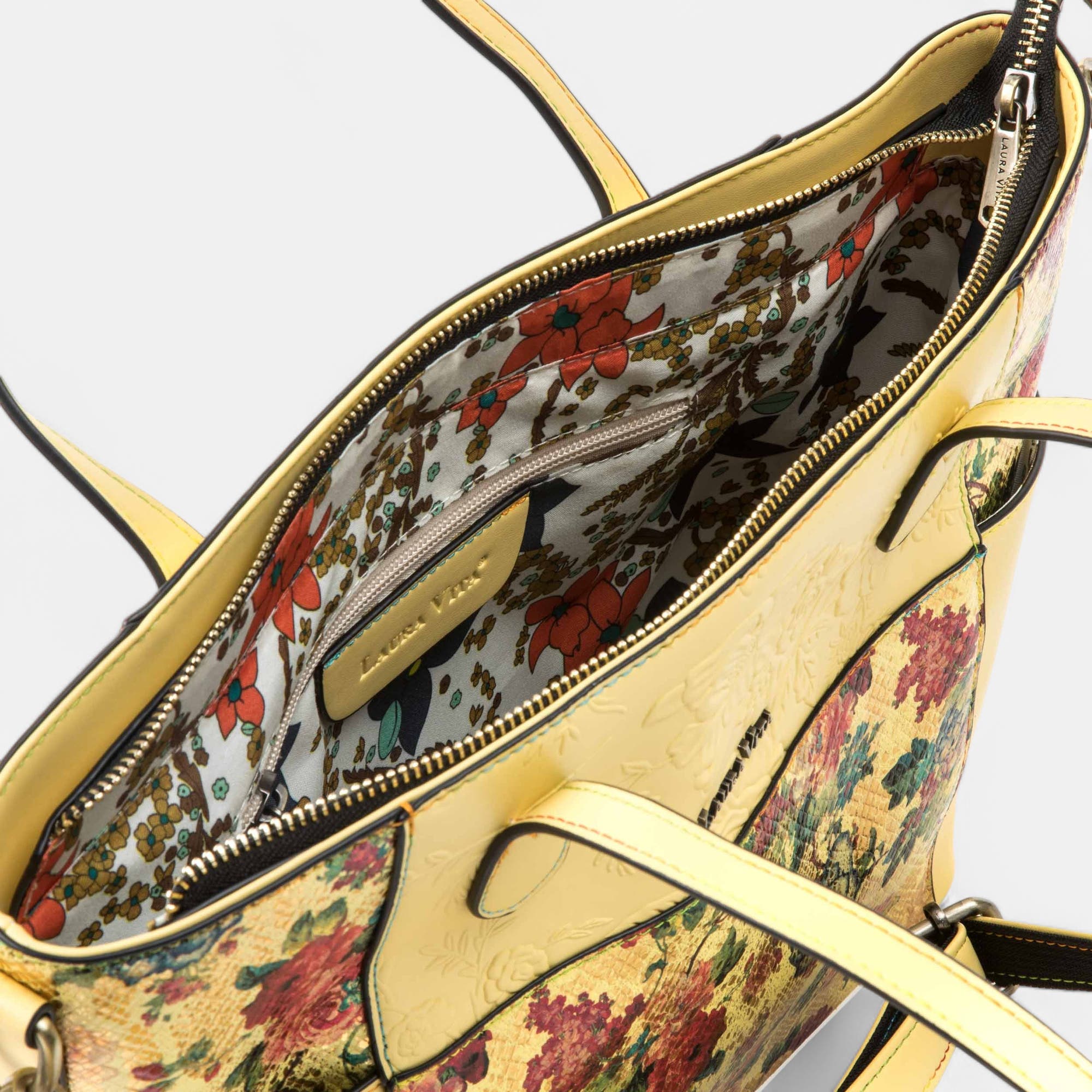 Sac de shopping jaune