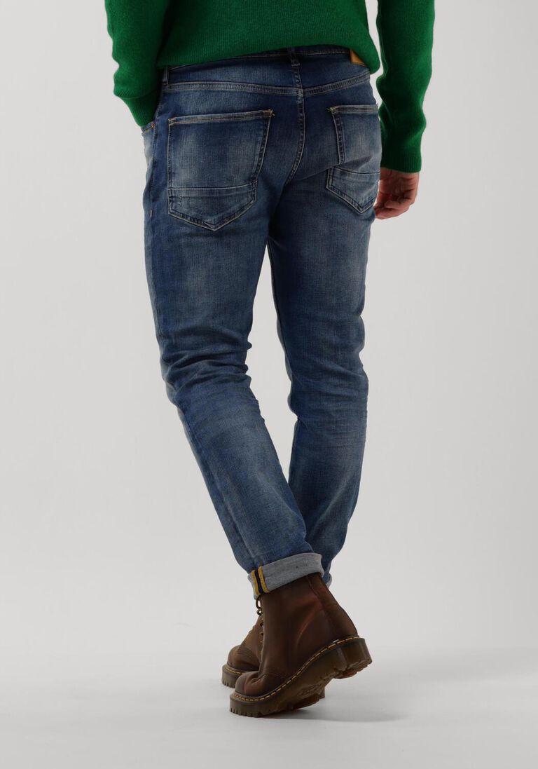 SCOTCH & SODA blauwe scotch & soda skinny jeans seasonal essential skim skinny jeans - cloud of smoke