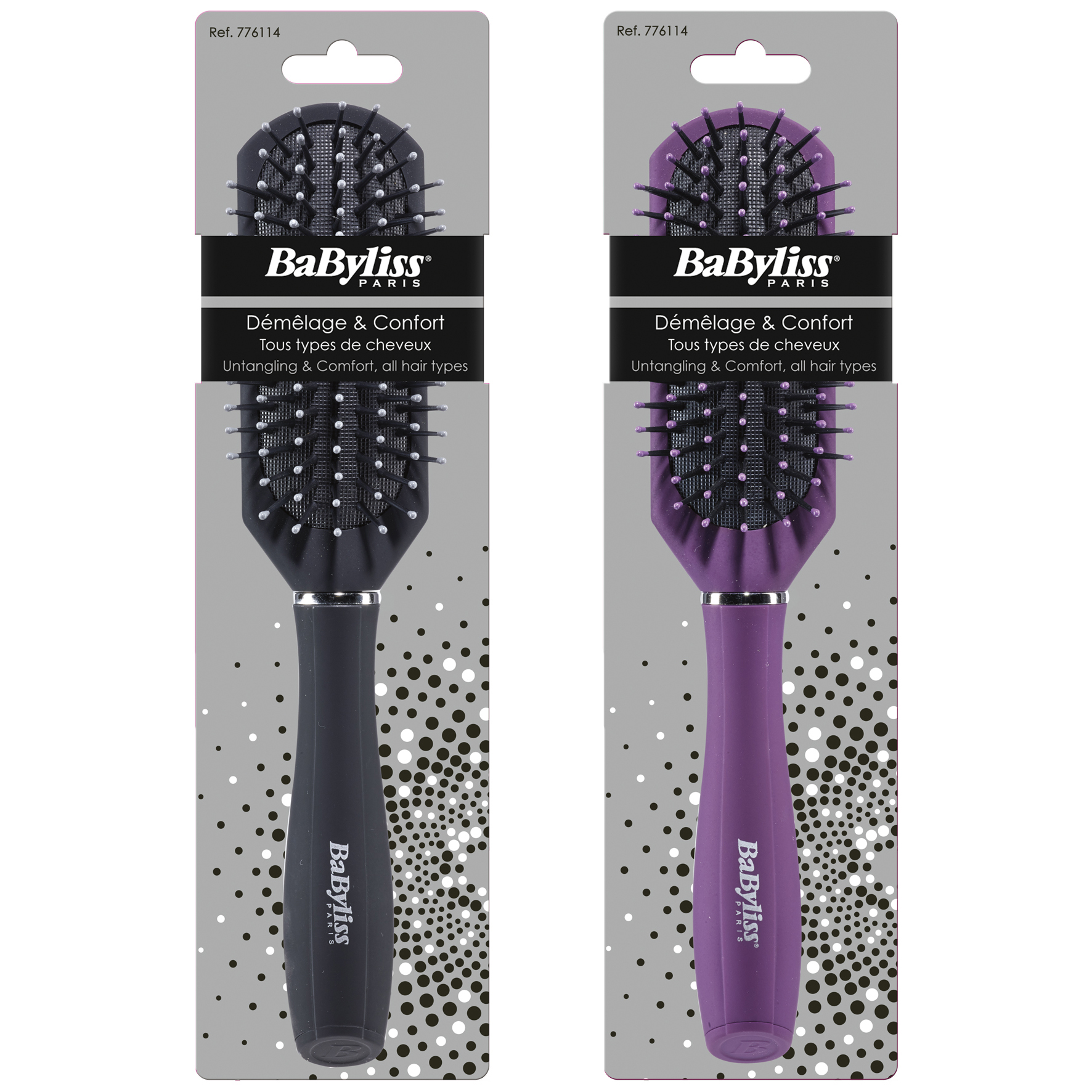 BABYLISS Schmale pneumatische Bürste mit Noppen 1 Stk