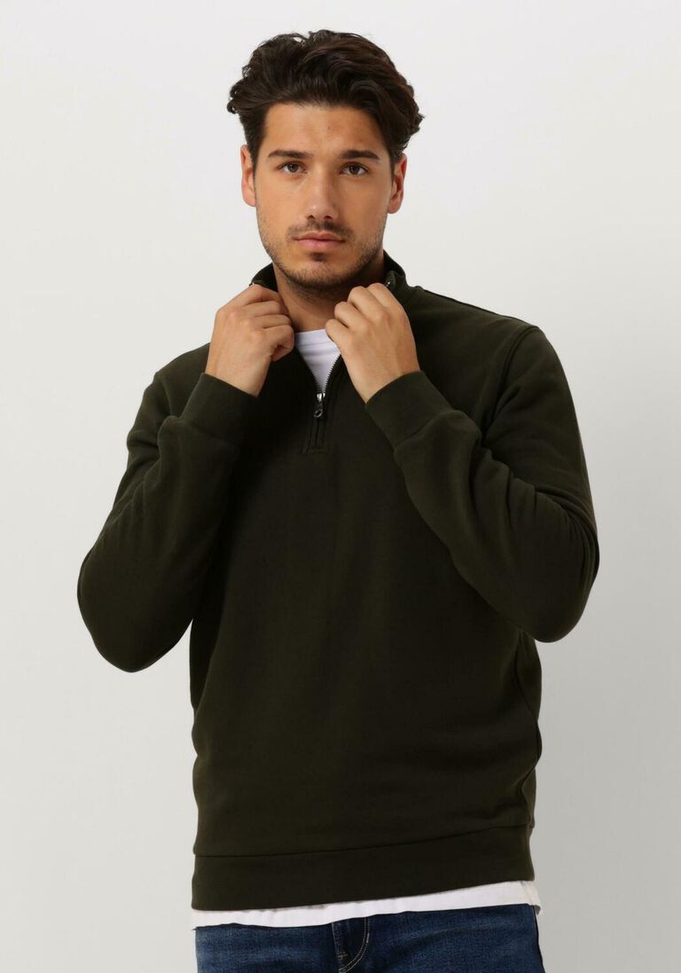 LYLE & SCOTT groene lyle & scott trui quarter zip sweat
