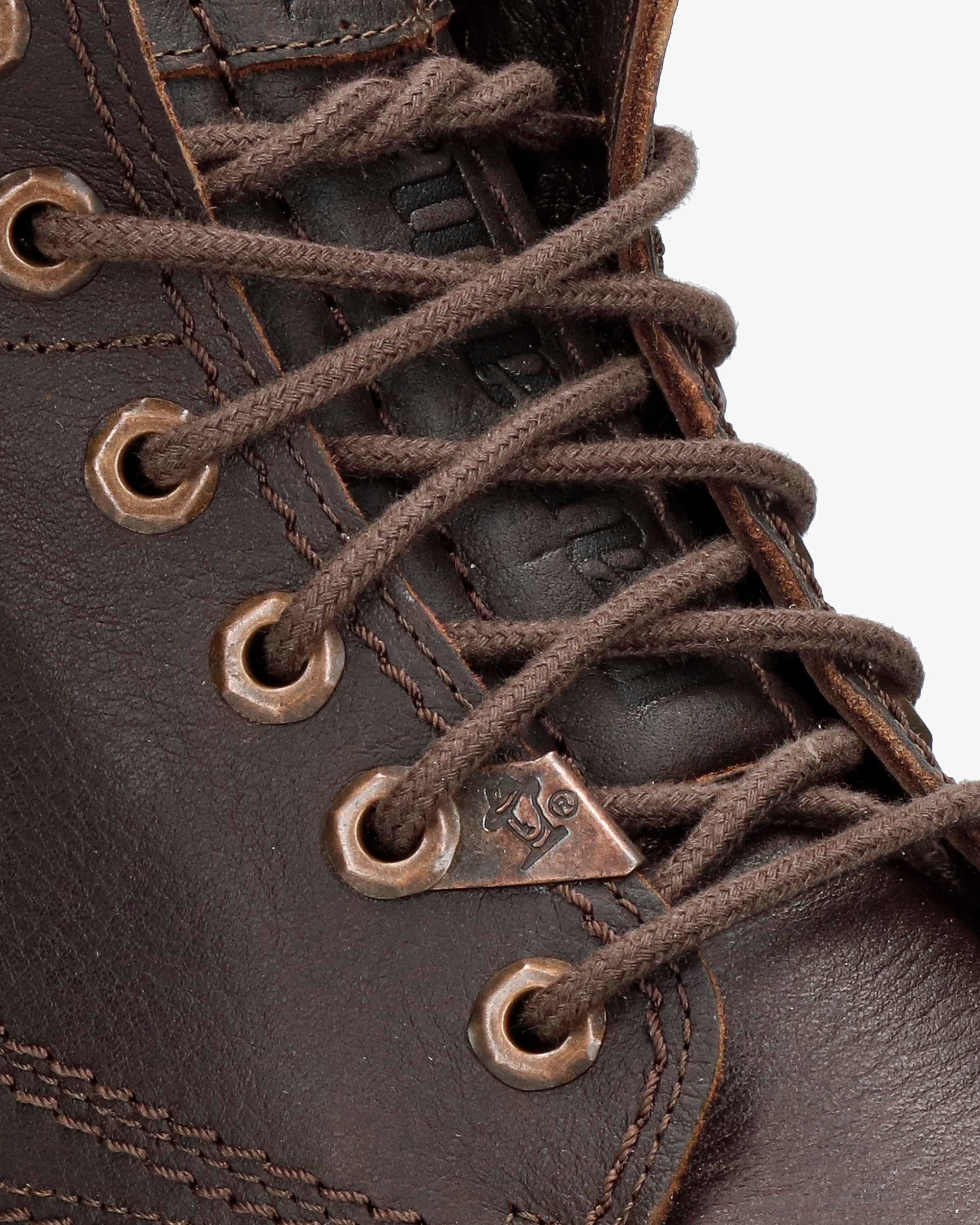 Panama Jack Schnürboots  , Blockabsatz, Schnürstiefelette, Outdoorschuh mit Ziernähten