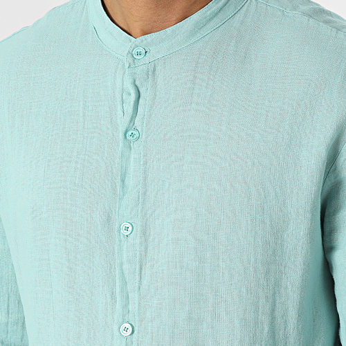 Ensemble Chemise Manches Longues Et Pantalon Vert Clair