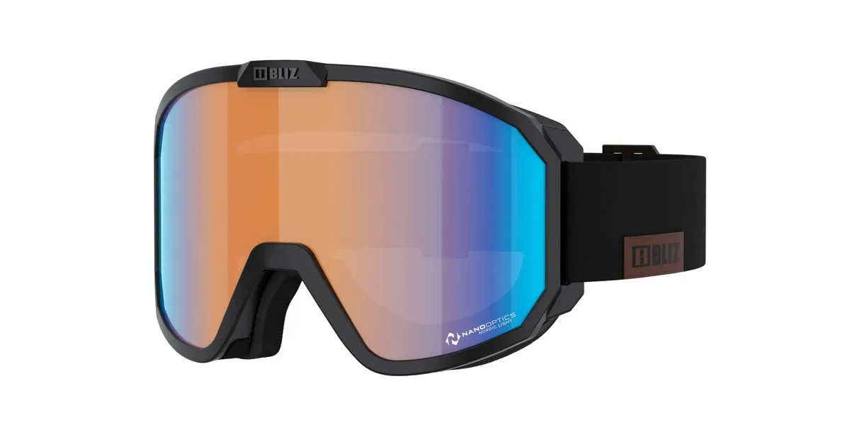 Bliz Rave MATT BLACK-WHITE LOGO/N_O_N_ORANGE&BLUE