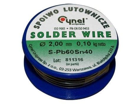 Cynel Solder Sn40 2Mm 100 G Without Rosin