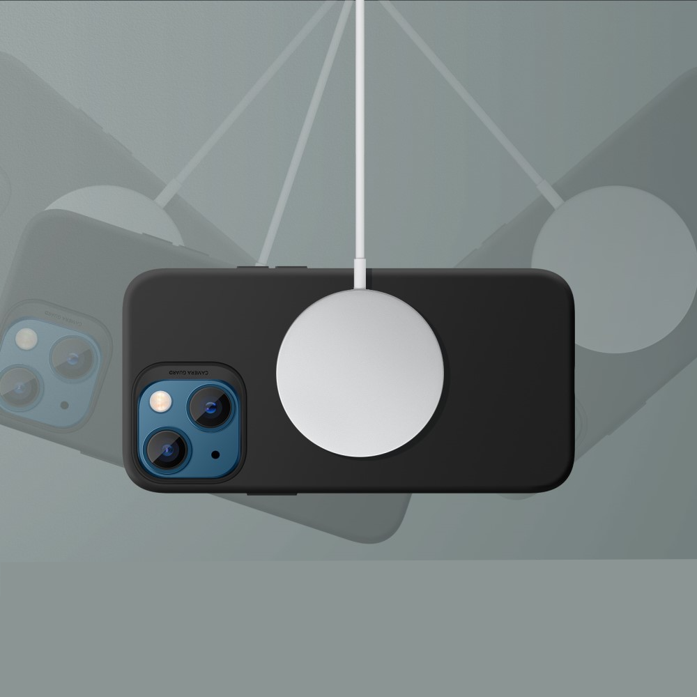 iPhone 13 Cloud Series MagSafe Silikon Case Hülle - Dunkelgrün