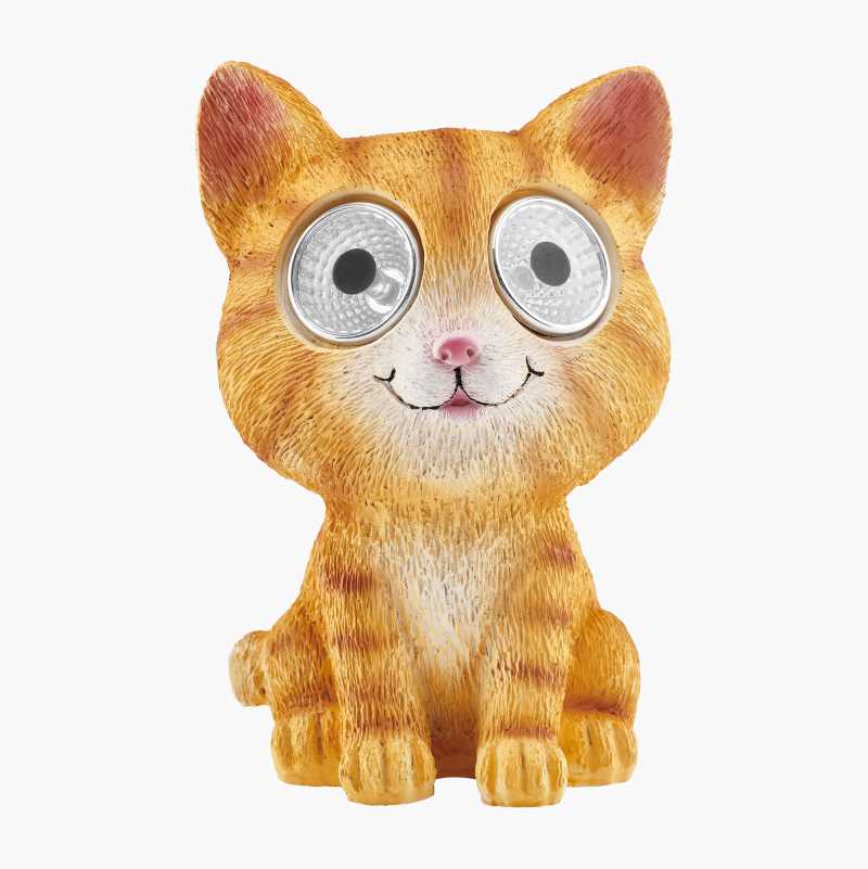 Solcellelampe, katt
