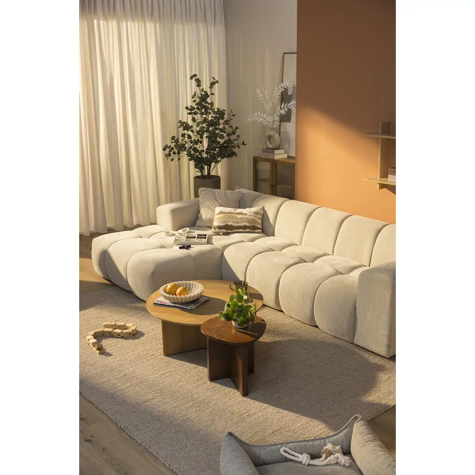 Hoekbank Beau links - Raven - beige