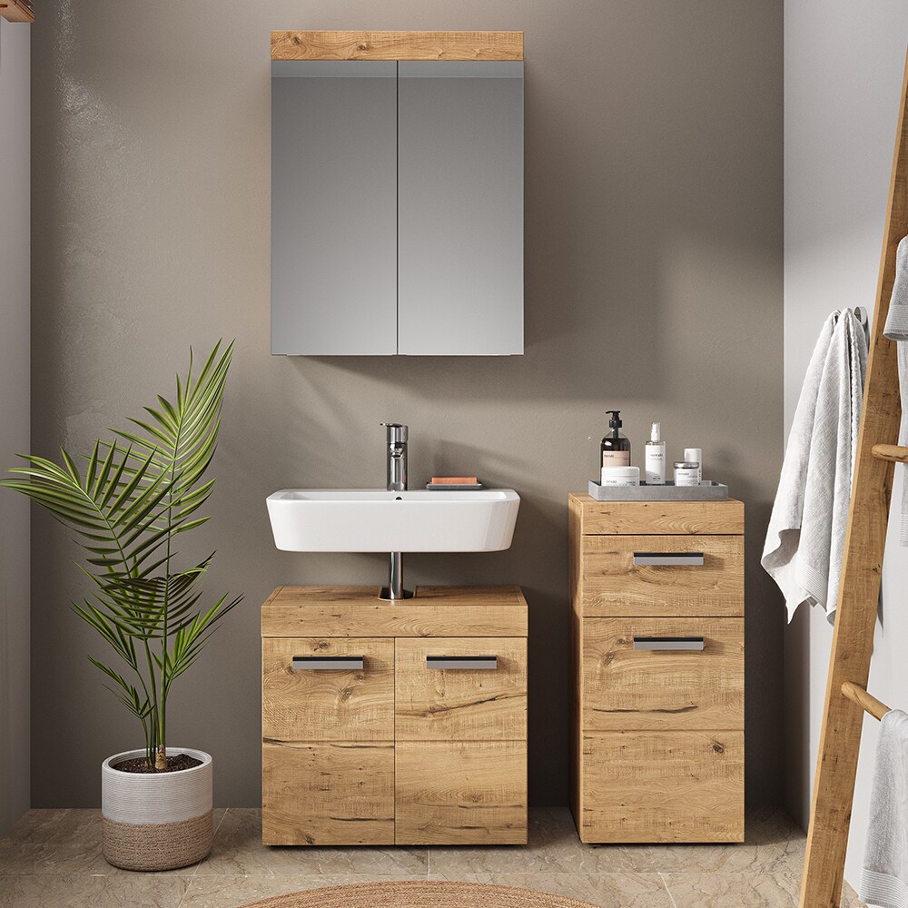 Vicco Midischrank Badschrank Badezimmerschrank Luna Schublade 2 Fächer 1 Tür