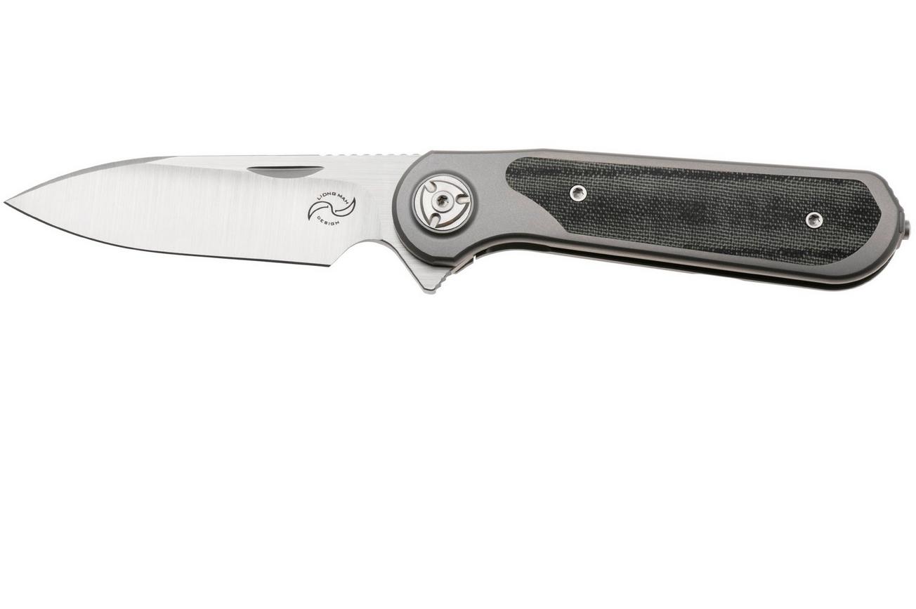 Liong Mah Zulu Black Canvas Micarta zakmes