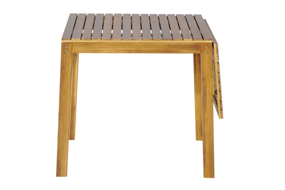 Outdoor Balkontisch BALI 110cm natur honey Akazienholz ausklappbar wetterfest