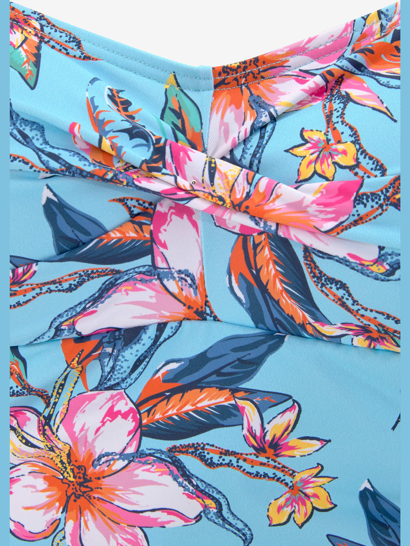 Maillot de bain empiècement floral