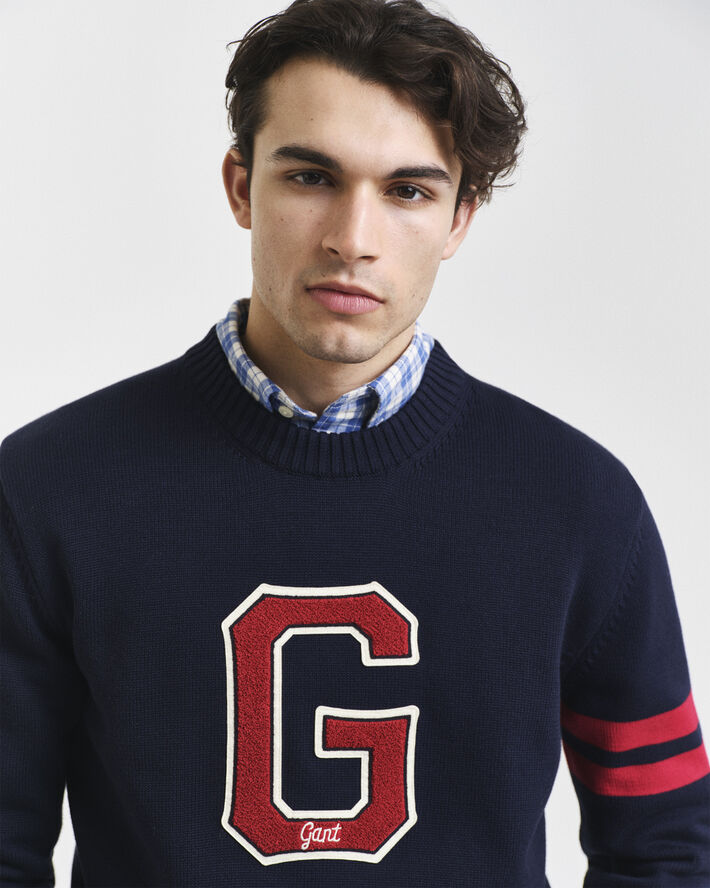 Gant SEASONAL G C-NECK Evening blue