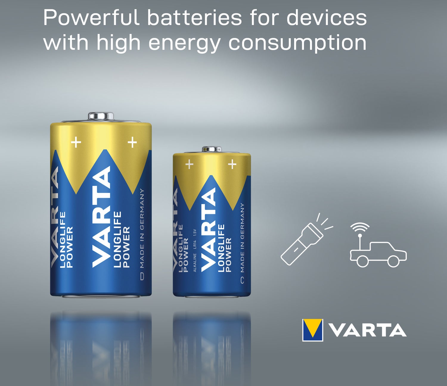 Varta D batterij Longlife Power 2 stuks