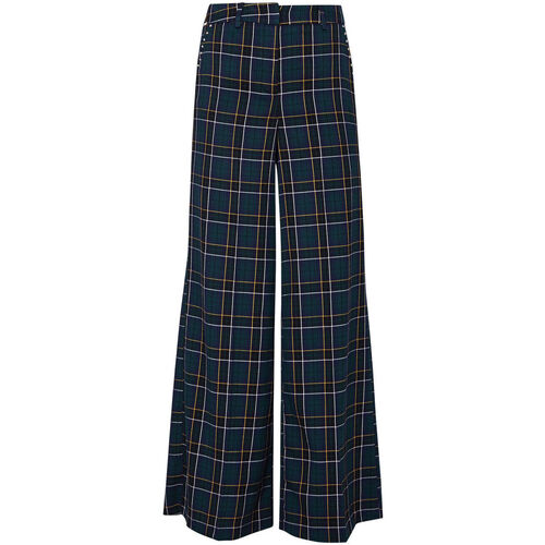 Liu Jo - Pantalón palazzo de cuadros Verde