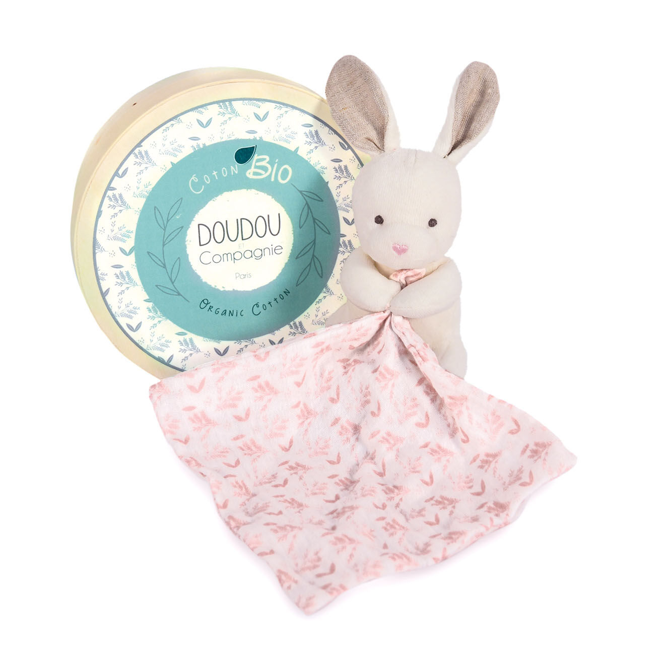 Doudou et Compagnie Lapin avec doudou rose